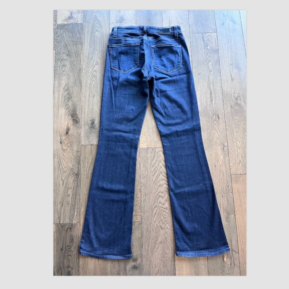 Paige Manhattan Bootcut Jeans Mid Rise Dark Wash Size 25 - Picture 4 of 6
